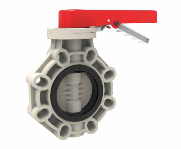 PPH Handle Butterfly Valve