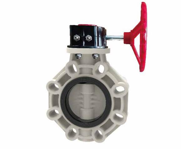 PPH Gear Butterfly Valve